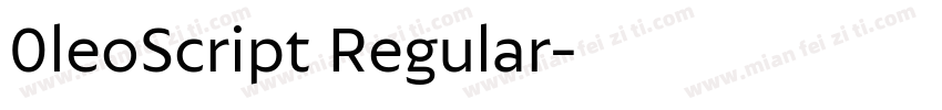 0leoScript Regular字体转换